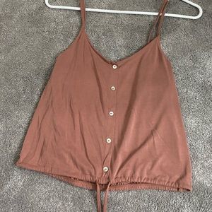 burnt orange/ brown american eagle tank